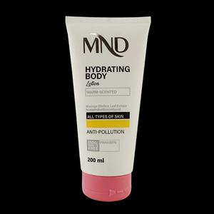 لوسیون آبرسان ام ان دی با رایحه گرم حجم 200 میلی لیتر برند MND