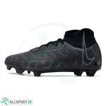 کفش فوتبال نایک فانتوم  طرح اصلی Nike Phantom Luna Elite FG Black Grey