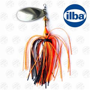 لانسه ماهیگیری ۲۰ گرم ایلبا Ilba ایتالیا مدل  FLUORANGE/BLACK Blade Silver Reckless