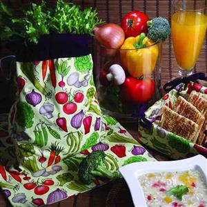 طرح سبزیجات - روقوری (دمکن چای) چاپی رزین تاژ