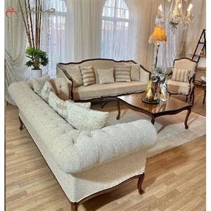 مبلمان کلاسیک اسپرت 7 نفره دارای رنگبندی متنوع پارچه و بدنه با ، طراحی شکیل و چشم نواز