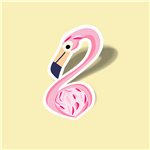 استیکر flamingo1