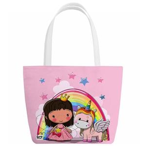 کیف دستی بچگانه فیوری مدل پرنسس و اسب تک شاخ کد fiory 2251