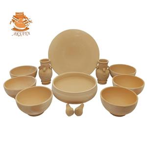 هفت سین سفالی خام مدل گرد کد HS103