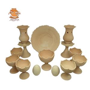 هفت سین سفالی مدل کمانی لاله ای کد HS143