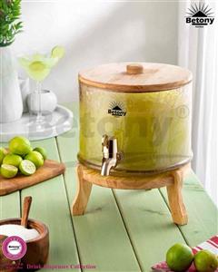 کلمن شربت مدل لوتوس شامپاینی طرح الماس 4لیتری