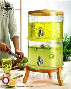 کلمن شربت مدل لوتوس طرح الماس دوطبقه 8 لیتری