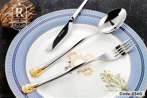 سرویس قاشق چنگال 30 نفره دورنگ لیزری آلمانی رزنباخ کد 234G