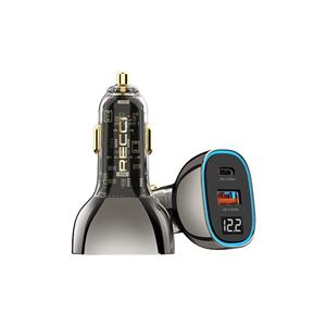 شارژر فندکی 65 وات  RCC-N21 رسی (Recci RCC-N21 Journey Transparent Design Car Charger) 