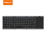 کیبورد بلوتوثی لمسی تاشو RCS-K01 رسی (Recci RCS-K01 Triple Folding Touch Bluetooth Keyboard)