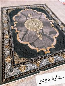 فرش طرح مانلی طوسی  700شانه تراکم 1500 9 متری فرش ارزان