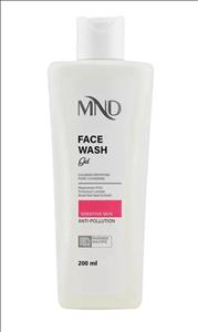 ژل شستشوی صورت ام ان دی مناسب پوست حساس  حجم 200 میلی لیتر برند MND