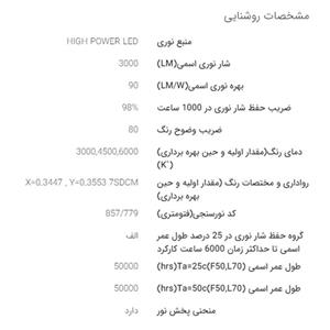 نورافکن LED شایان برق مدل زمرد 30 وات 