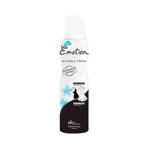 اسپری خوشبو کننده بدن زنانه ایموشن Emotion مدل Invisible Fresh حجم 150 میل 