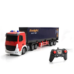 اسباب بازی تریلی کنترلی شارژی کانتینردار بزرگ Remote Control TRANSPORT TRUCK مقیاس 1:24 مناسب رده سنی 5 سال به بالا