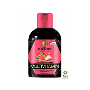 شامپو سر  انرژی 500g  MULTIVITAMIN  دالاس -  حاوی عصاره جیسینگ و روغن آووکادو