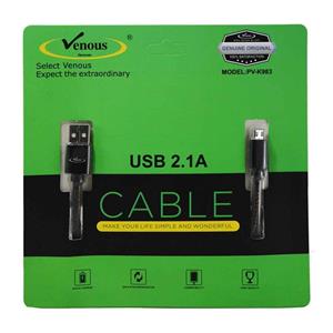 کابل تبدیل USB به microUSB ونوس مدل pv-k983 طول 1 متر