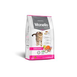 غذا خشک گربه بالغ مونلو مدل میکس طعم مرغ و ماهی وزن 500 گرم