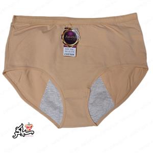 شورتکس سایز بزرگ ۲XL ( شورت زنانه مخصوص عادت ماهیانه ) کرم