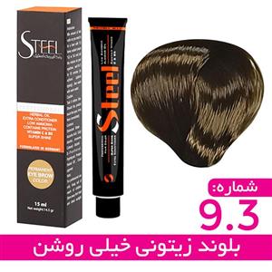 رنگ مو استیل 9/3 بلوند زیتونی (خیلی روشن) 