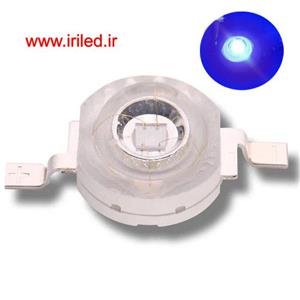 پاور ال ای دی آبی رویال-- 1 وات-دارای زنر داخلی-قابلیت لحیم با دستگاه و هویه دستی
