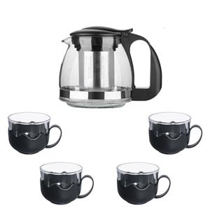 سرویس 5 پارچه قوری و فنجان مدل CJ-700T