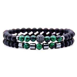 دستبند مردانه گالری شادونه مدل SH-506-ARO بسته 2 عددی