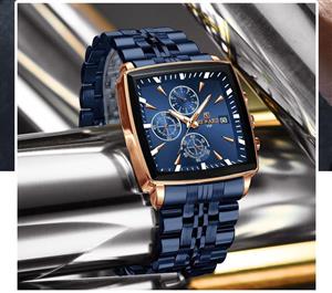 ساعت مردانه فلزی مارک ریوارد ضدآب در حد شستشو سه موتوره فعال تقویم دار جنس بند استیل با کیفیت کد 1918520