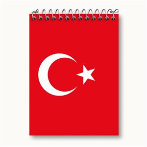 دفتر یادداشت پرچم ترکیه کد 20609