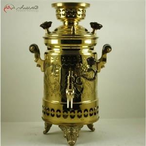 کتری شکاری با بدنه ی برنجی مدل ممتاز و طراحی مدرن و آبکاری شده، با  عالی و کیفیت درجه یک