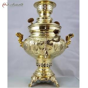 سماور زغالی برنجی 3لیتری انتیک
