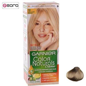 کیت رنگ مو گارنیه شماره 10.0 – بلوند خیلی روشن Garnier Color Naturals Hair Cream Color Kit Garnier Color Naturals 10 Hair Color