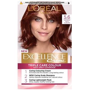 کیت رنگ مو لورآل شماره Excellence 5.6 LOreal Excellence No 5.6 Hair Color Kit
