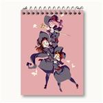 دفتر یادداشت جانسون و اکو و سوسی انیمه جادوگران کوچک Little Witch Academia کد 22935