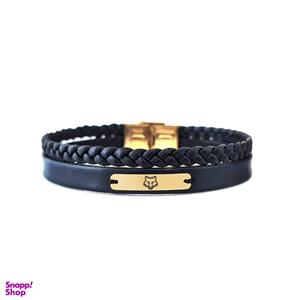 دستبند طلا 18 عیار مردانه لیردا مدل گرگ 7003 -