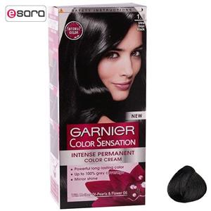کیت رنگ مو گارنیه شماره Color Sensation Shade 1 Garnier Color Sensation Shade 1 Hair Color Kit