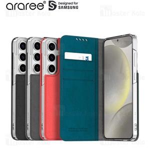 کیف چرمی آراری سامسونگ Samsung Galaxy S24 Plus Araree Mustang Diary 