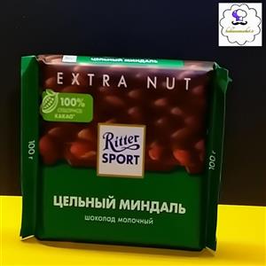 شکلات تخته ای بادام کامل ریتر اسپرت Ritter sport 