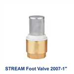 سوپاپ برنجی 1 اینچ استریم مدل ″STREAM Foot Valve 2007 