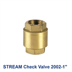 شیر یکطرفه خودکار برنجی 1 اینچ استریم مدل ″STREAM Check Valve 2002 