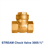 شیر یکطرفه خودکار برنجی 3/4 اینچ استریم مدل ″3/4 STREAM Check Valve 3005