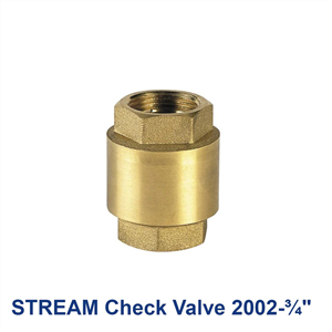 شیر یکطرفه خودکار برنجی 3/4 اینچ استریم مدل ″3/4 STREAM Check Valve 2002