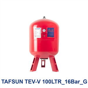 منبع تحت فشار 100 لیتری 16 بار درجه دار تفسان مدل TAFSUN TEV-V 100LTR-G 