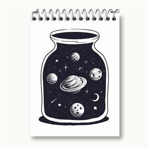 دفتر یادداشت فضایی کد 25145