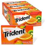 بسته 12 عددی آدامس تریدنت استوایی  Trident Tropical Twist