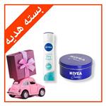 بسته اقتصادی کرم نیوآ به همراه اسپری زنانه (Nivea مدل Dry Fresh 