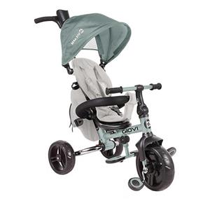 سه چرخه کودک کیکابو با سایبان رنگ مینت مدل Kikka Boo Giovi