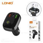 شارژر فندکی و پخش کننده بلوتوث الدینیو LDNIO C704Q Bluetooth Car Charger QC4 توان 36 وات همراه کابل