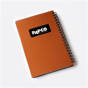 دفترچه یادداشت متالیک قهوه ای پاپکو (PAPCO) 