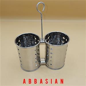 جای قاشق چنگال آویز استیل دو تایی ایرانی